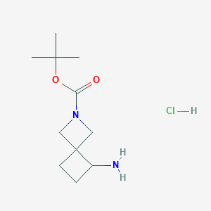 B1529073 tert-Butyl 5-amino-2-azaspiro[3.3]heptane-2-carboxylate hydrochloride CAS No. 1788054-91-0