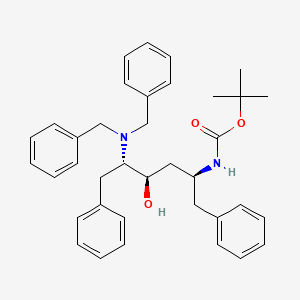 tert-butyl N-[(2S,4R,5S)-5-(dibenzylamino)-4-hydroxy-1,6-diphenylhexan-2-yl]carbamate