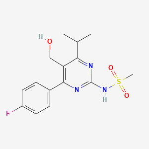 molecular formula C15H18FN3O3S B15290747 5-Hydroxyde((3R,5R)-3,5-dihydroxyhexanoate) Rosuvastatin 