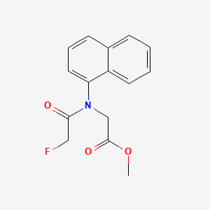 Glycine, N-(fluoroacetyl)-N-1-naphthyl-, methyl ester