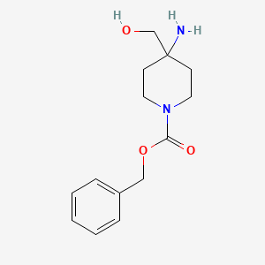 molecular formula C14H20N2O3 B1529077 4-氨基-4-(羟甲基)哌啶-1-甲酸苄酯 CAS No. 1262412-22-5
