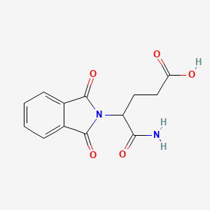 molecular formula C13H12N2O5 B15290771 4-Phthalimidoglutaramic acid CAS No. 4292-56-2