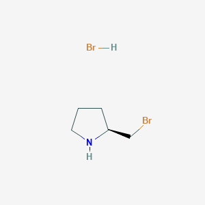 molecular formula C5H11Br2N B1529079 (S)-2-(溴甲基)吡咯烷氢溴酸盐 CAS No. 51368-34-4