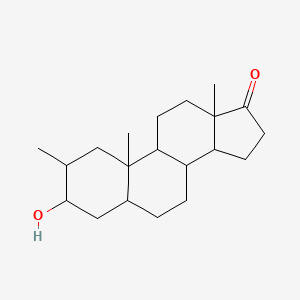 molecular formula C20H32O2 B15290798 3-Hydroxy-2-methylandrostan-17-one CAS No. 21661-26-7