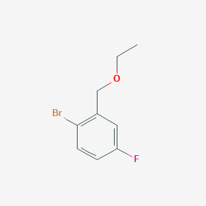 molecular formula C9H10BrFO B1529081 1-Bromo-2-(ethoxymethyl)-4-fluorobenzene CAS No. 1704065-12-2