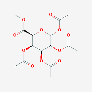 molecular formula C15H20O11 B15290839 D-Galactopyranuronic acid, methyl ester, tetraacetate CAS No. 40269-24-7