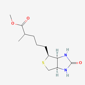 molecular formula C12H20N2O3S B15290846 methyl 5-[(3aS,4S,6aR)-2-oxo-1,3,3a,4,6,6a-hexahydrothieno[3,4-d]imidazol-4-yl]-2-methylpentanoate 