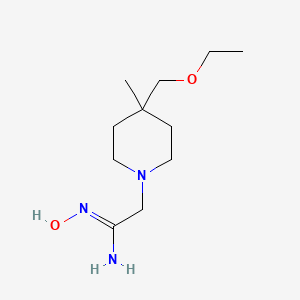 molecular formula C11H23N3O2 B15290857 (Z)-2-(4-(ethoxymethyl)-4-methylpiperidin-1-yl)-N'-hydroxyacetimidamide 