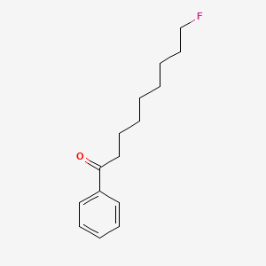 molecular formula C15H21FO B15290862 Nonanophenone, 9-fluoro- CAS No. 326-52-3