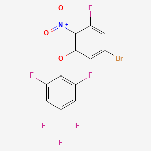 2-(5-Bromo-3-fluoro-2-nitro-phenoxy)-1,3-difluoro-5-(trifluoromethyl)benzene