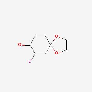 molecular formula C8H11FO3 B1529089 7-Fluoro-1,4-dioxaspiro[4.5]decan-8-one CAS No. 196953-80-7