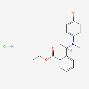 ethyl 2-[1-(4-bromo-N-methylanilino)ethyl]benzoate;hydrochloride