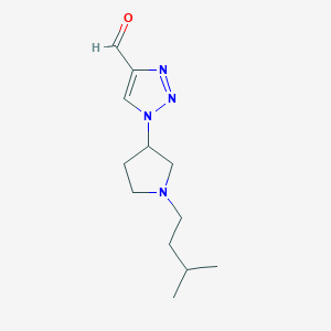 1-(1-isopentylpyrrolidin-3-yl)-1H-1,2,3-triazole-4-carbaldehyde