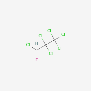 molecular formula C3HCl6F B15290922 1,1,1,2,2,3-Hexachloro-3-fluoropropane CAS No. 422-26-4