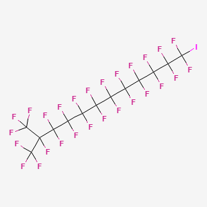 molecular formula C13F27I B15290946 1,1,1,2,3,3,4,4,5,5,6,6,7,7,8,8,9,9,10,10,11,11,12,12-Tetracosafluoro-12-iodo-2-(trifluoromethyl)dodecane CAS No. 3248-61-1