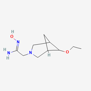 molecular formula C10H19N3O2 B15290970 (Z)-2-(6-ethoxy-3-azabicyclo[3.1.1]heptan-3-yl)-N'-hydroxyacetimidamide 