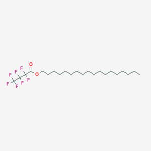 molecular formula C22H37F7O2 B15290983 Octadecyl 2,2,3,3,4,4,4-heptafluorobutanoate CAS No. 400-57-7