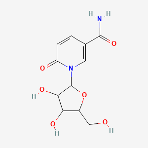 molecular formula C11H14N2O6 B15291034 1-[3,4-Dihydroxy-5-(hydroxymethyl)oxolan-2-yl]-6-oxopyridine-3-carboxamide CAS No. 23312-67-6