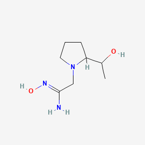 (Z)-N'-hydroxy-2-(2-(1-hydroxyethyl)pyrrolidin-1-yl)acetimidamide