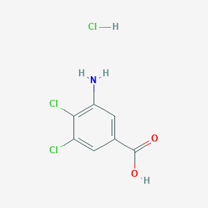 molecular formula C7H6Cl3NO2 B1529118 3-氨基-4,5-二氯苯甲酸盐酸盐 CAS No. 1820619-32-6