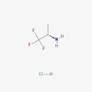 molecular formula C3H7ClF3N B152912 (S)-2-氨基-1,1,1-三氟丙烷盐酸盐 CAS No. 125353-44-8