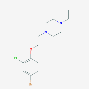 molecular formula C14H20BrClN2O B1529121 1-(2-(4-溴-2-氯苯氧基)乙基)-4-乙基哌嗪 CAS No. 1704074-28-1