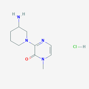 3-(3-aminopiperidin-1-yl)-1-methylpyrazin-2(1H)-one hydrochloride