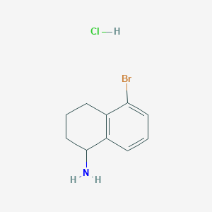 molecular formula C10H13BrClN B1529130 5-Bromo-1,2,3,4-tetrahydronaphthalen-1-amine hydrochloride CAS No. 1810070-15-5