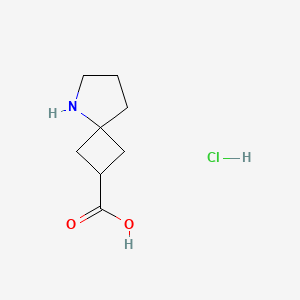 molecular formula C8H14ClNO2 B1529133 5-Azaspiro[3.4]octane-2-carboxylic acid hydrochloride CAS No. 1523606-22-5