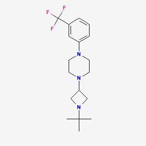 N-t-Butyl-3-(4-(m-trifluoromethylphenyl)piperazinyl)azetidine