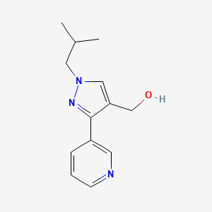 (1-isobutyl-3-(pyridin-3-yl)-1H-pyrazol-4-yl)methanol