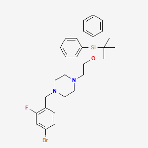 1-(4-Bromo-2-fluorobenzyl)-4-(2-((tert-butyldiphenylsilyl)oxy)ethyl)piperazine