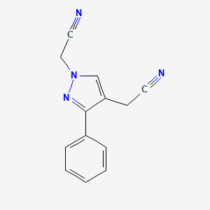 2,2'-(3-phenyl-1H-pyrazole-1,4-diyl)diacetonitrile