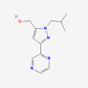 (1-isobutyl-3-(pyrazin-2-yl)-1H-pyrazol-5-yl)methanol