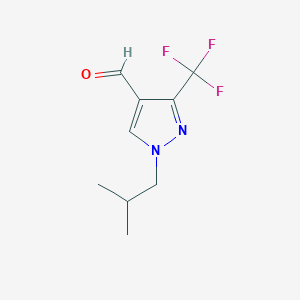 1-isobutyl-3-(trifluoromethyl)-1H-pyrazole-4-carbaldehyde