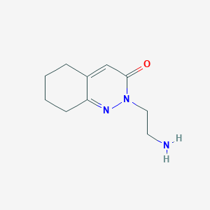 molecular formula C10H15N3O B1529146 2-(2-aminoethyl)-5,6,7,8-tetrahydrocinnolin-3(2H)-one CAS No. 1443288-88-7