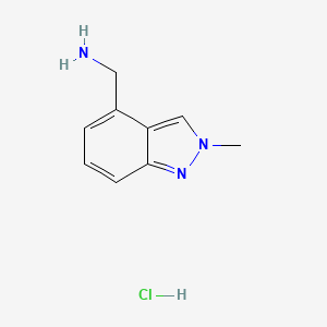 molecular formula C9H12ClN3 B1529150 (2-Methyl-2H-indazol-4-yl)methanamine hydrochloride CAS No. 1788054-80-7