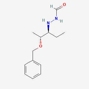 2-[(1S,2R)-1-Ethyl-2-(phenylmethoxy)propyl]hydrazinecarboxaldehyde