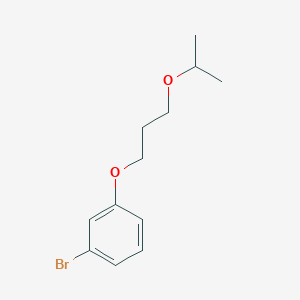 molecular formula C12H17BrO2 B1529151 1-溴-3-(3-异丙氧基丙氧基)苯 CAS No. 1704069-24-8