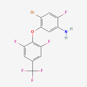 4-Bromo-5-[2,6-difluoro-4-(trifluoromethyl)phenoxy]-2-fluoroaniline