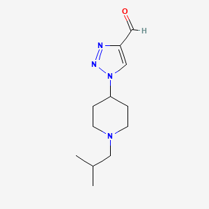 1-(1-isobutylpiperidin-4-yl)-1H-1,2,3-triazole-4-carbaldehyde