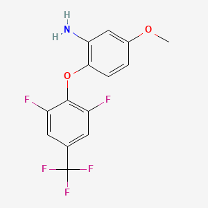 2-[2,6-Difluoro-4-(trifluoromethyl)phenoxy]-5-methoxyaniline