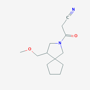 3-(4-(Methoxymethyl)-2-azaspiro[4.4]nonan-2-yl)-3-oxopropanenitrile