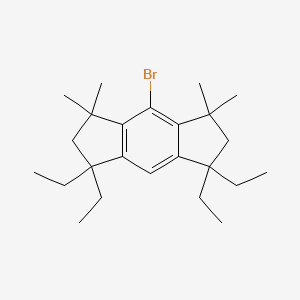 molecular formula C24H37B B1529155 4-Bromo-1,1,7,7-tetraethyl-1,2,3,5,6,7-hexahydro-3,3,5,5-tetramethyl-s-indacene CAS No. 1142818-90-3