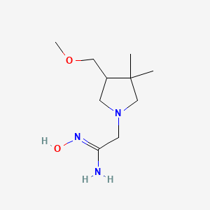 (Z)-N'-hydroxy-2-(4-(methoxymethyl)-3,3-dimethylpyrrolidin-1-yl)acetimidamide