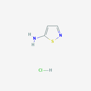 molecular formula C3H5ClN2S B1529158 异噻唑-5-胺盐酸盐 CAS No. 92815-50-4