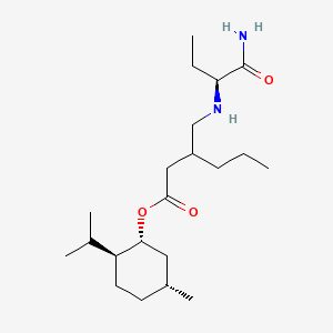 (1R,2S,5R)-2-Isopropyl-5-methylcyclohexyl 3-((((S)-1-amino-1-oxobutan-2-yl)amino)methyl)hexanoate