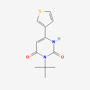 3-Tert-butyl-6-(thiophen-3-yl)-1,2,3,4-tetrahydropyrimidine-2,4-dione