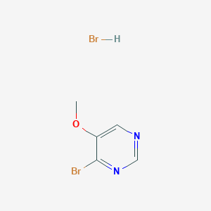 molecular formula C5H6Br2N2O B1529160 4-Bromo-5-methoxypyrimidine hydrobromide CAS No. 1923238-80-5