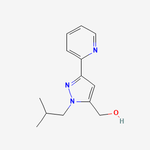 (1-isobutyl-3-(pyridin-2-yl)-1H-pyrazol-5-yl)methanol